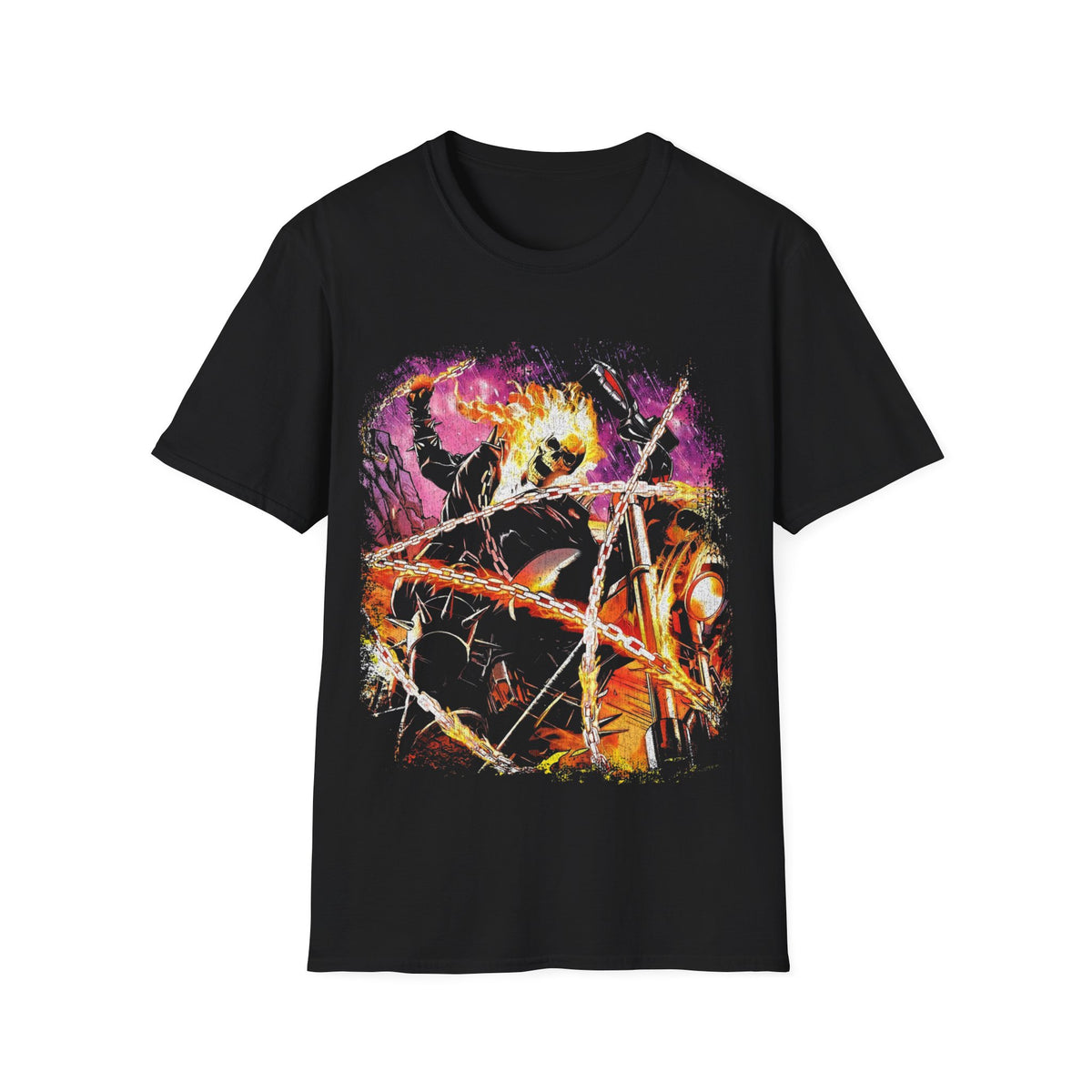 Vintage 90s Superheroes Bootleg Style T-Shirt, GHOST RIDER Retro Superheroes Shirt Unisex Graphic Tee