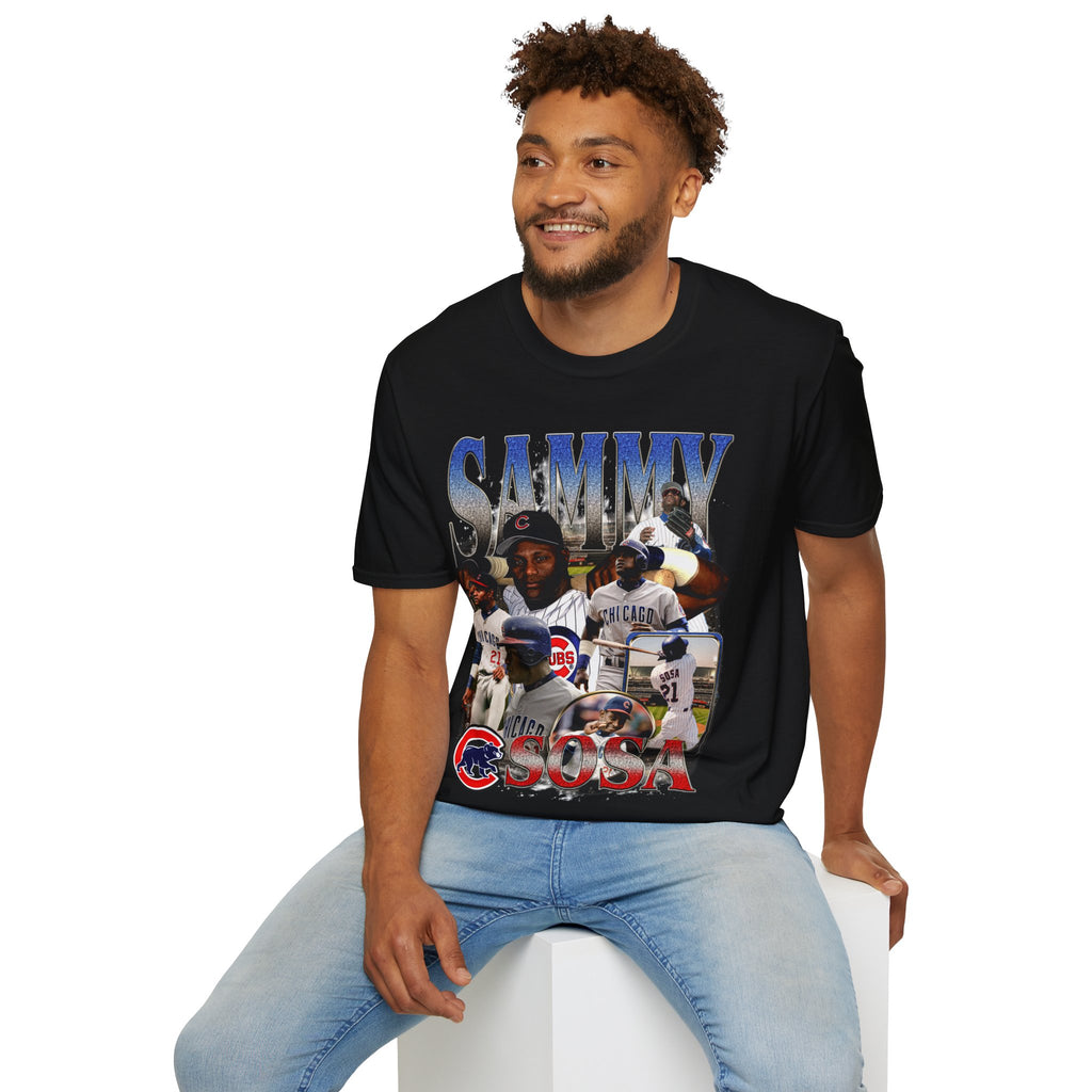 Vintage 90s Baseball Bootleg Style T-Shirt, SAMMY SOSA Retro Baseball Shirt Unisex Graphic Tee