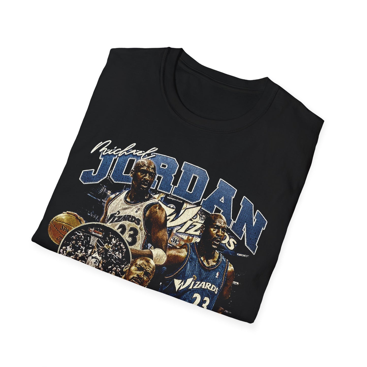 Vintage 90s Basketball Bootleg Style T-Shirt, MJ WIZARD Retro Basketball Shirt Unisex Graphic Tee