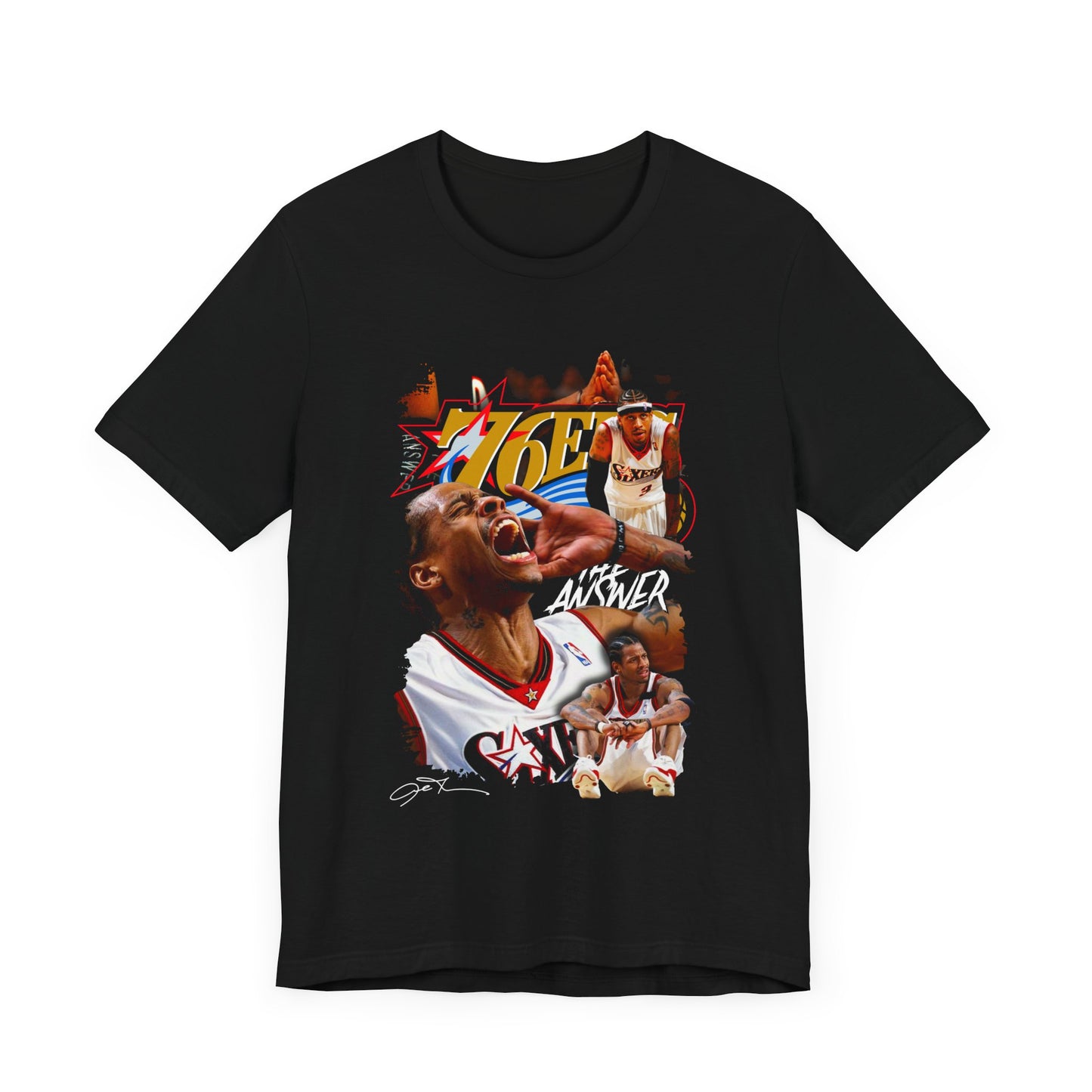 ALLEN IVERSON PREMIUM Dual Sided Unisex Jersey Short Sleeve Tee