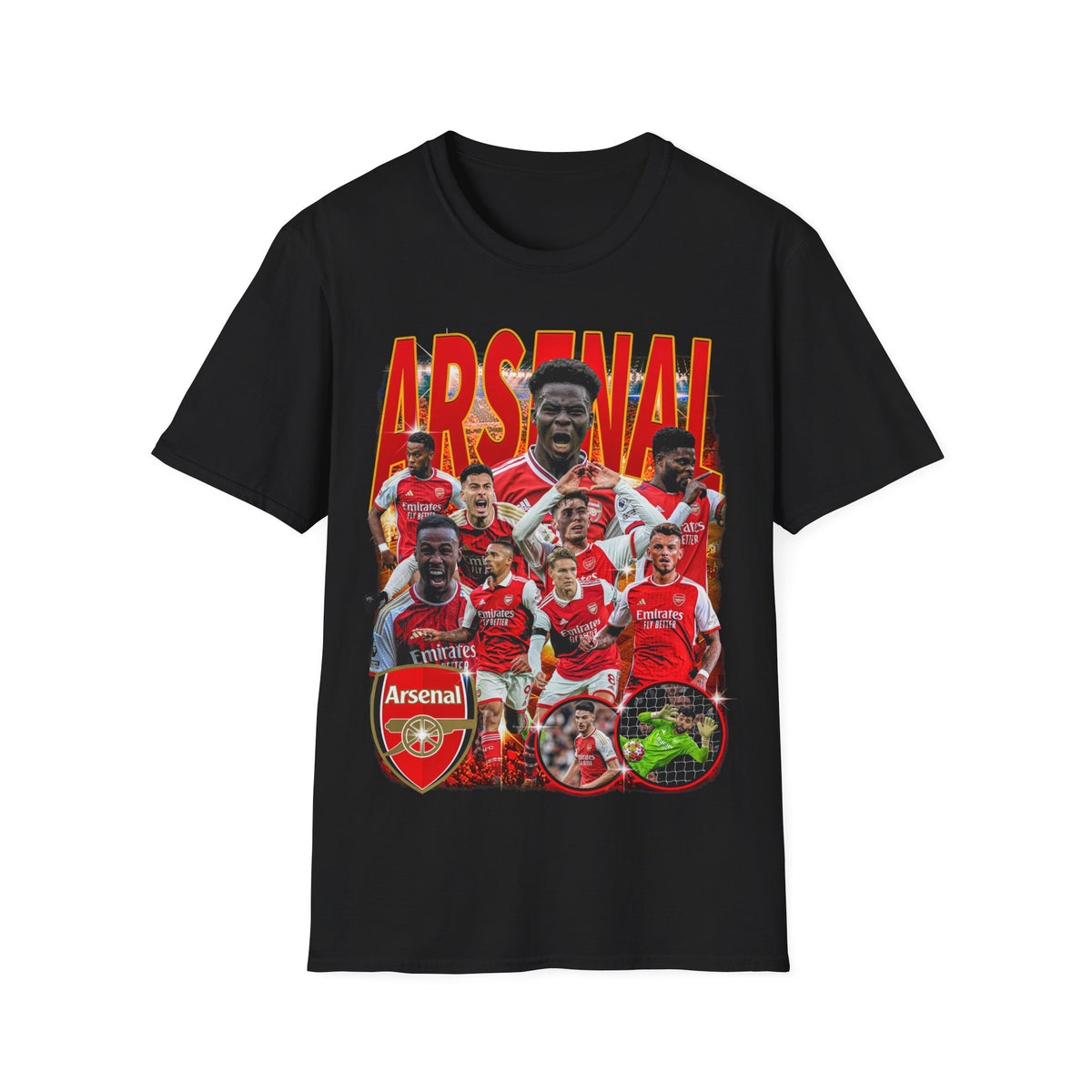Vintage 90s Soccer Bootleg Style T-Shirt, ARSENAL Graphic Tee, Retro Soccer Shirt Unisex Graphic Tee