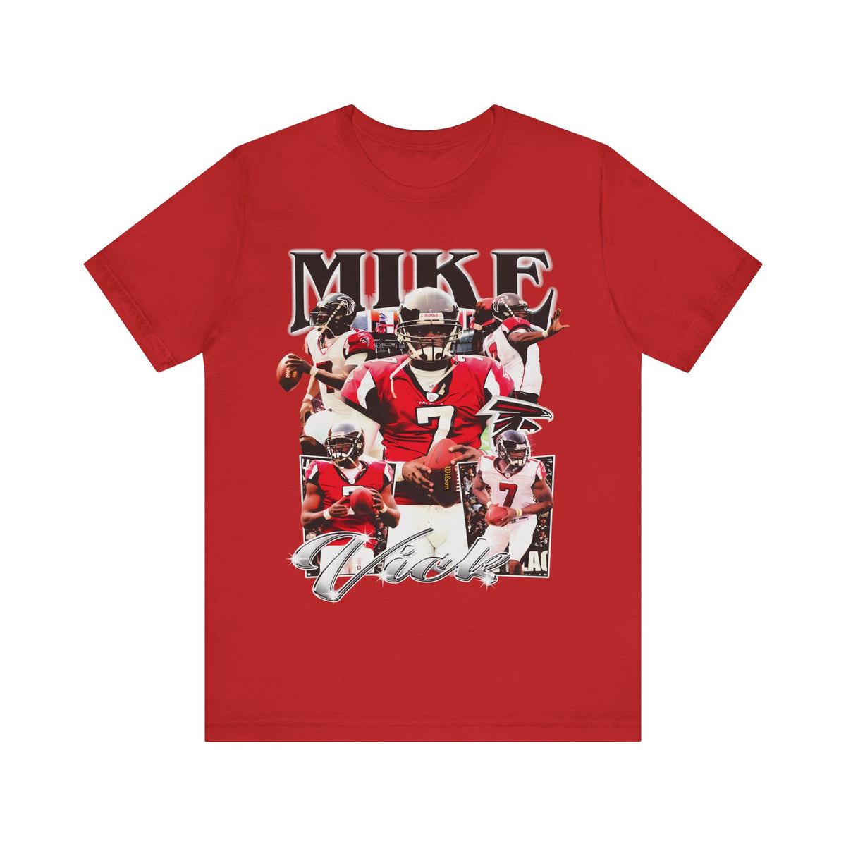Vintage 90s Football Bootleg Style T-Shirt MIKE VICK Unisex Graphic Tee Shirt