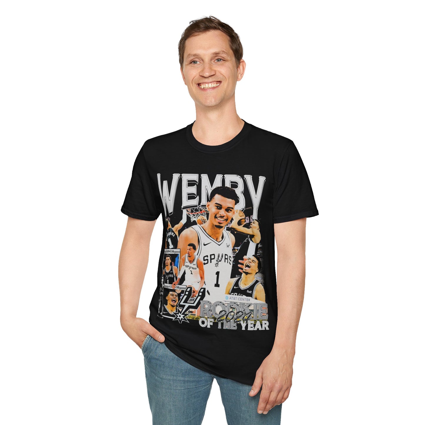 Vintage 90s Basketball Bootleg Style T-Shirt, WEMBY Retro Basketball Shirt Unisex Graphic Tee