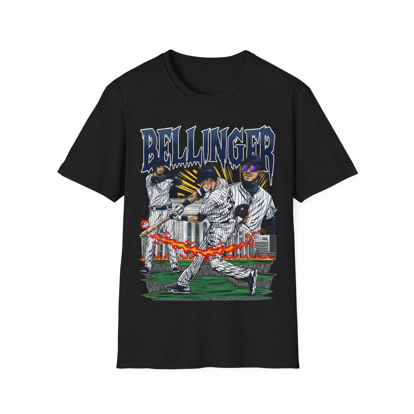 BASEBALL LEGENDS BELLINGER Unisex Softstyle T-Shirt
