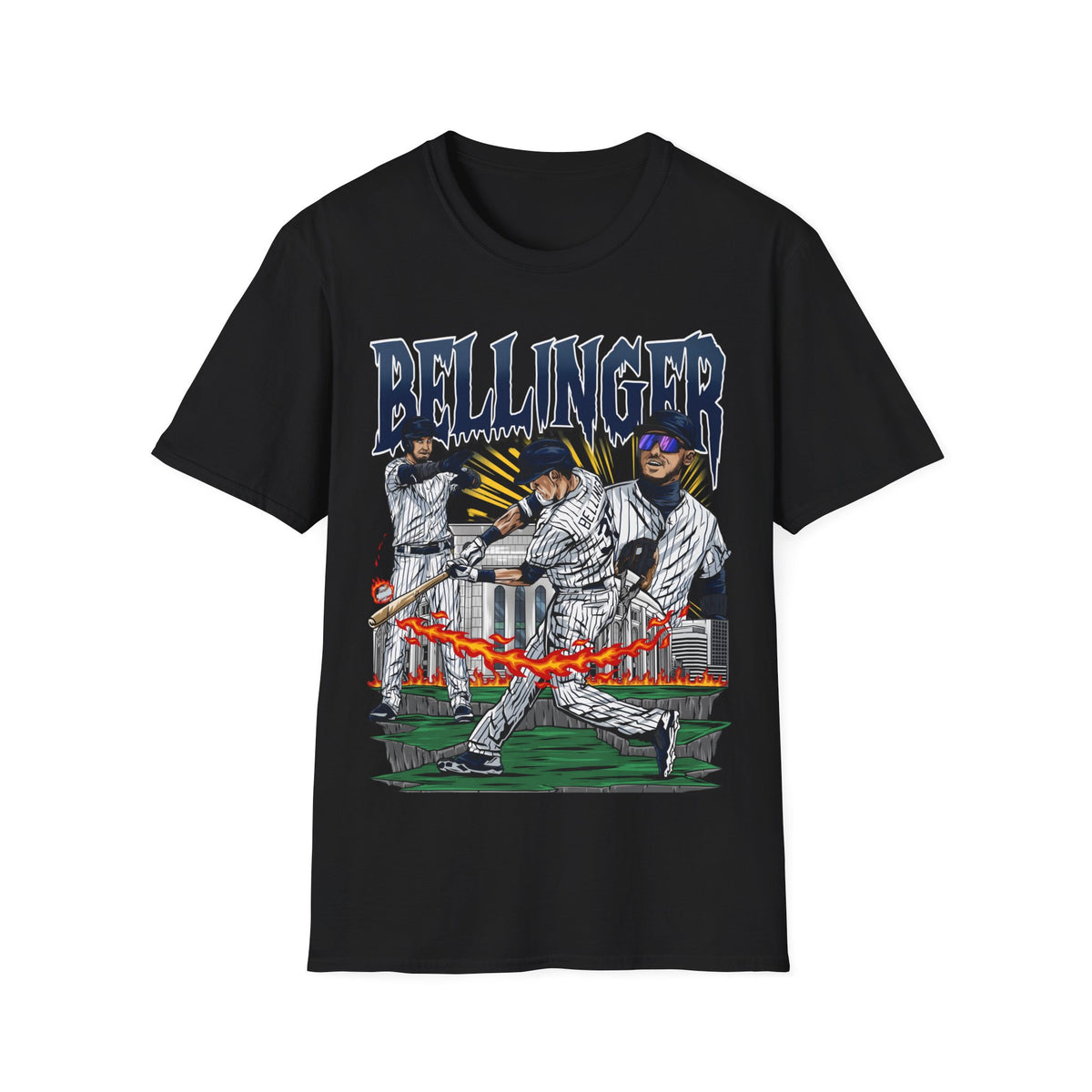 BASEBALL LEGENDS BELLINGER Unisex Softstyle T-Shirt