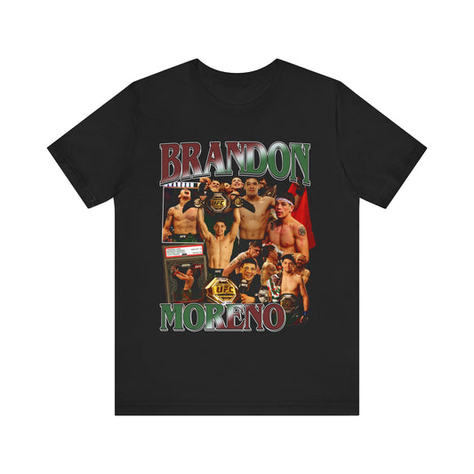 Vintage 90s Bootleg Style T-Shirt, BRANDON MORENO Graphic Tee, Retro Fighter Shirt Unisex Graphic Tee Shirt