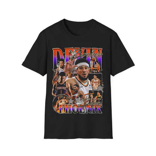 Vintage 90s Basketball Bootleg Style T-Shirt, DEVIN BOOKER Retro Basketball Shirt Unisex Graphic Tee