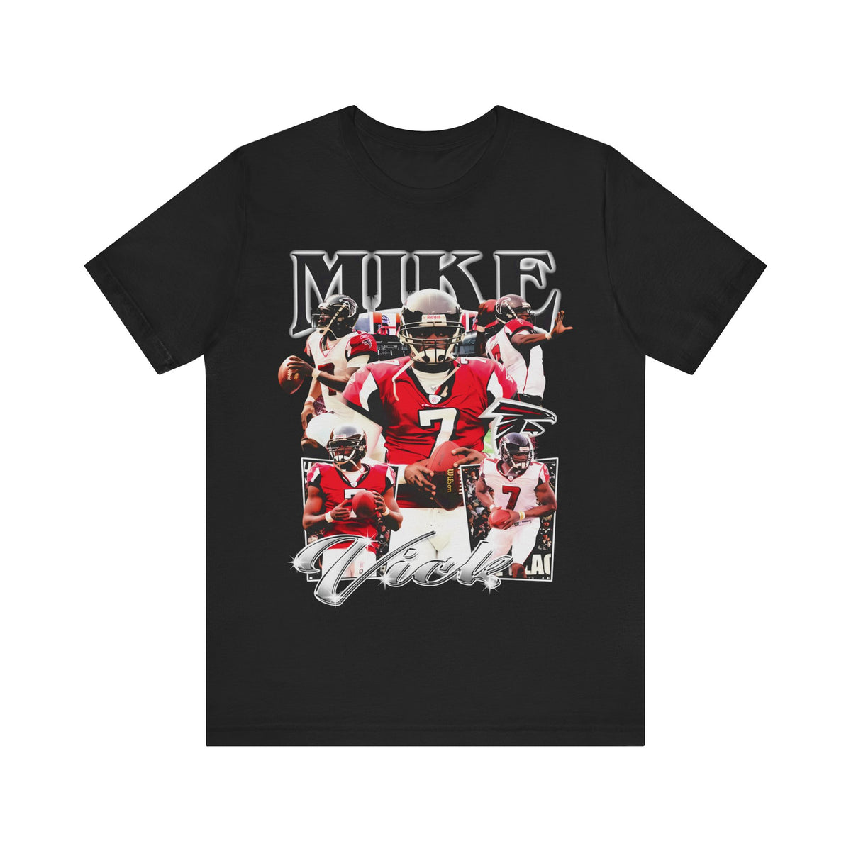 Vintage 90s Football Bootleg Style T-Shirt MIKE VICK Unisex Graphic Tee Shirt