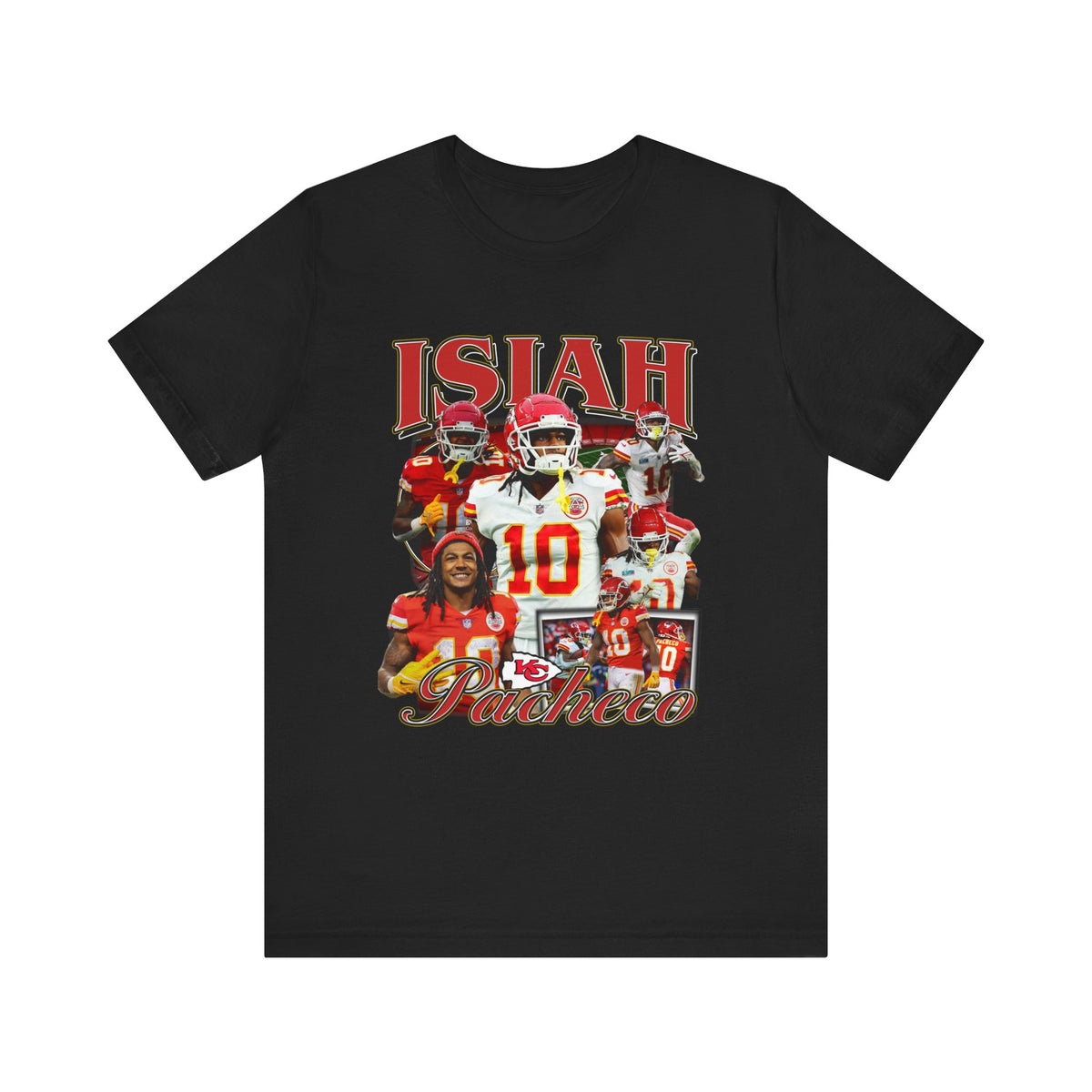 Vintage 90s Football Bootleg Style T-Shirt, ISIAH PACHECO Unisex Tee Shirt