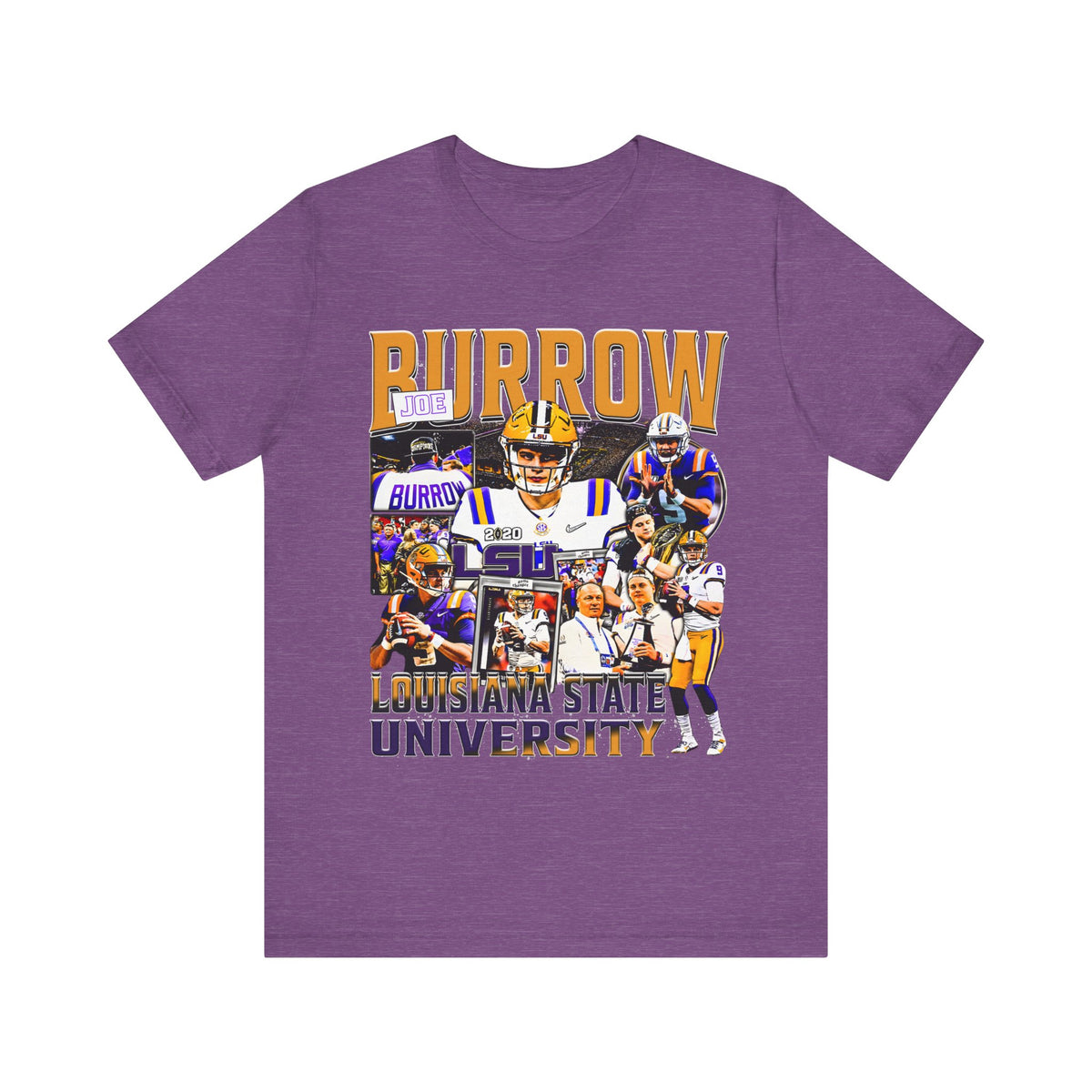 Vintage 90s Football Bootleg Style TShirt JOE BURROW Unisex Graphic Tee Shirt