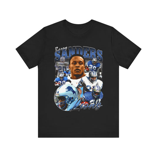 Vintage 90s Football Bootleg Style T-Shirt BARRY SANDERS Unisex Tee Shirt
