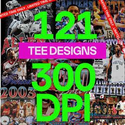 121 T SHIRT DESIGN BUNDLE VINTAGE BOOTLEG 90S STYLE