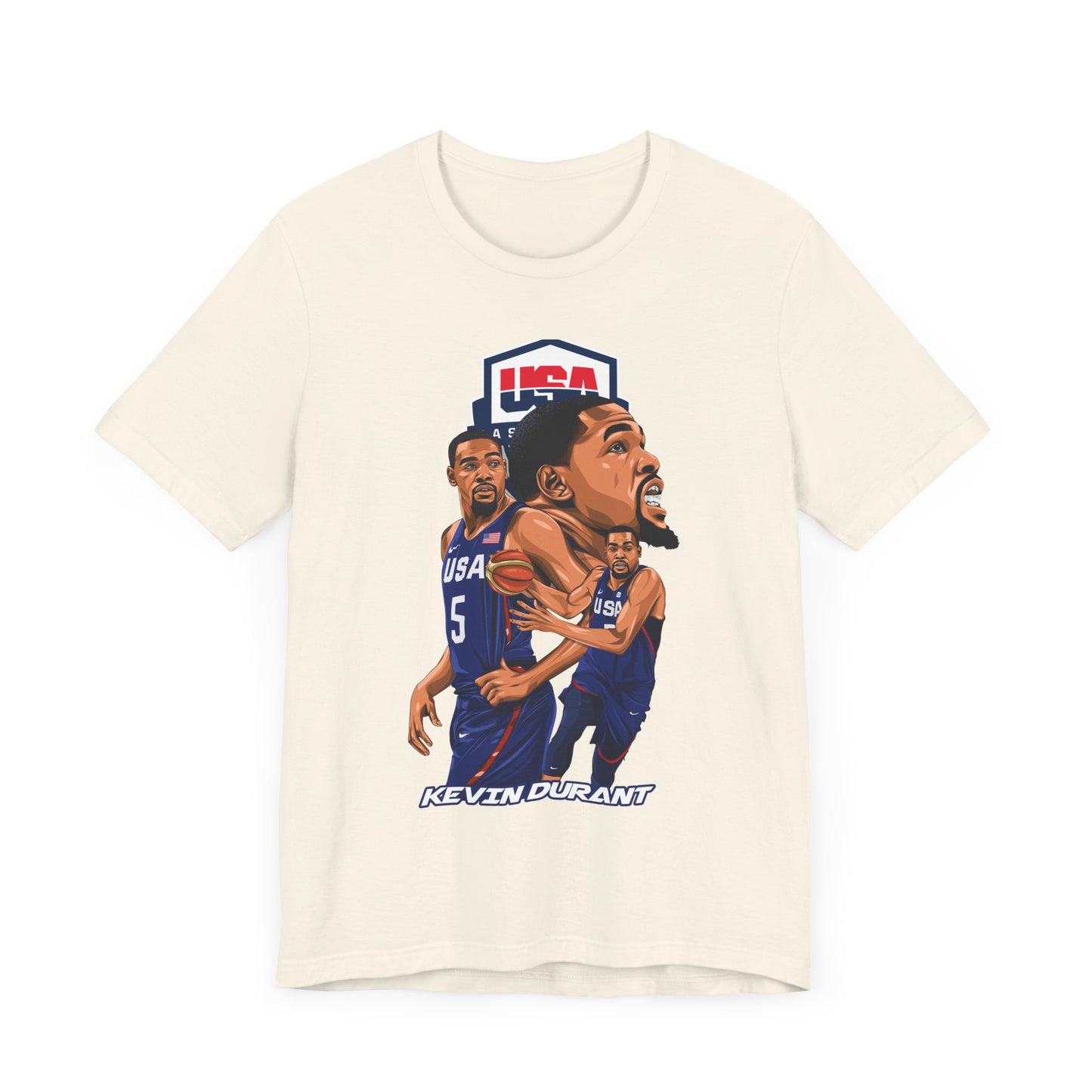 KEVIN DURANT USA Unisex Jersey Short Sleeve Tee