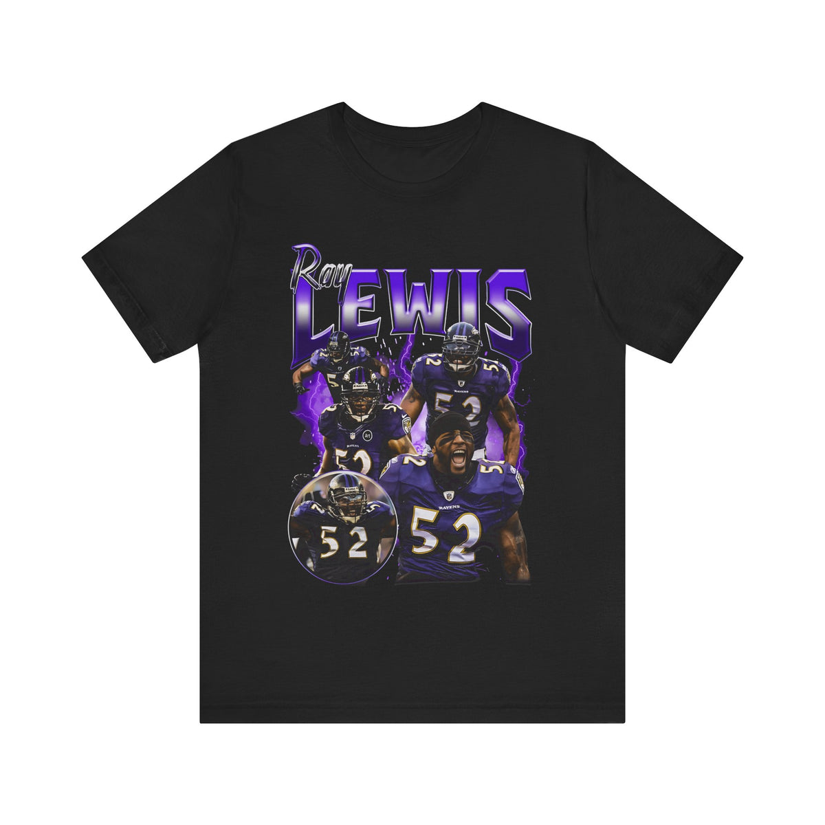 Vintage 90s Football Bootleg Style T-Shirt RAY LEWIS Unisex Graphic Tee Shirt