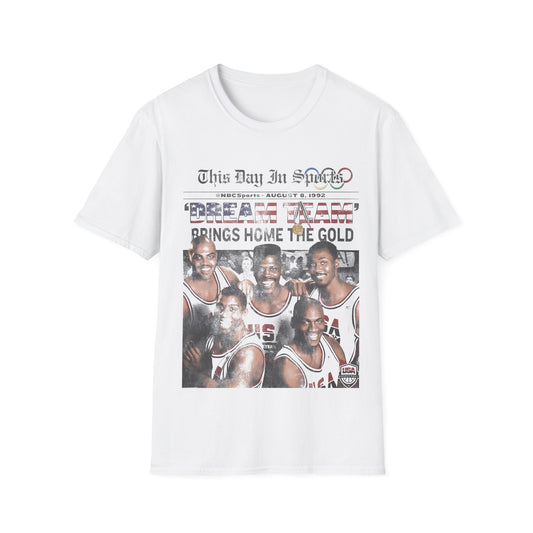 Vintage 90s Basketball Bootleg Style T-Shirt, DREAM TEAM 92 Retro Basketball Shirt Unisex Graphic Tee