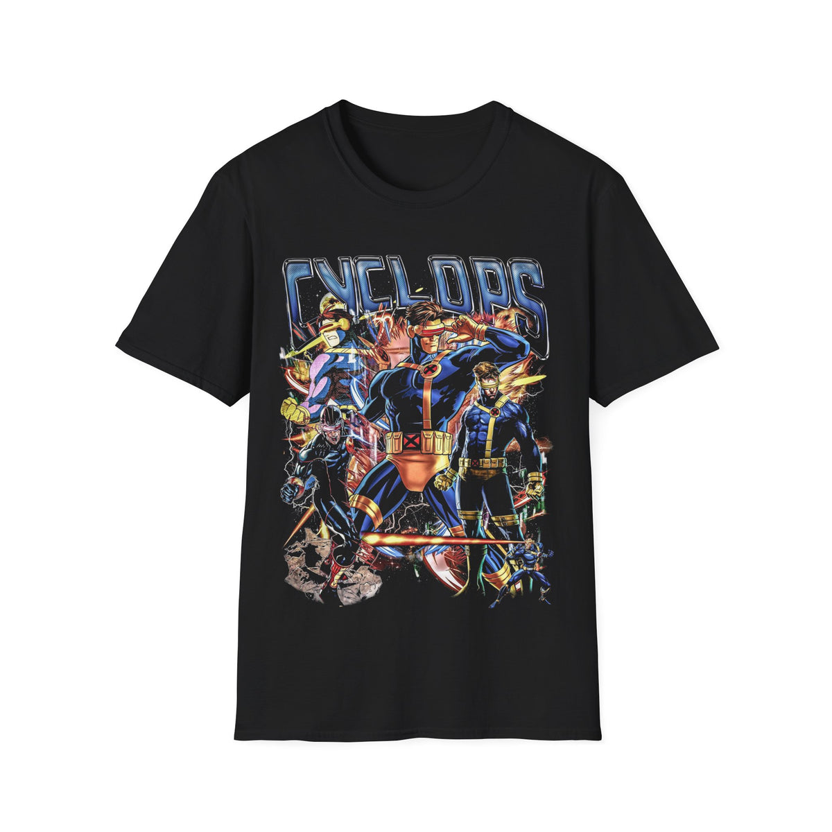 Vintage 90s Superheroes Bootleg Style T-Shirt, CYCLOPS Retro Superheroes Shirt Unisex Graphic Tee