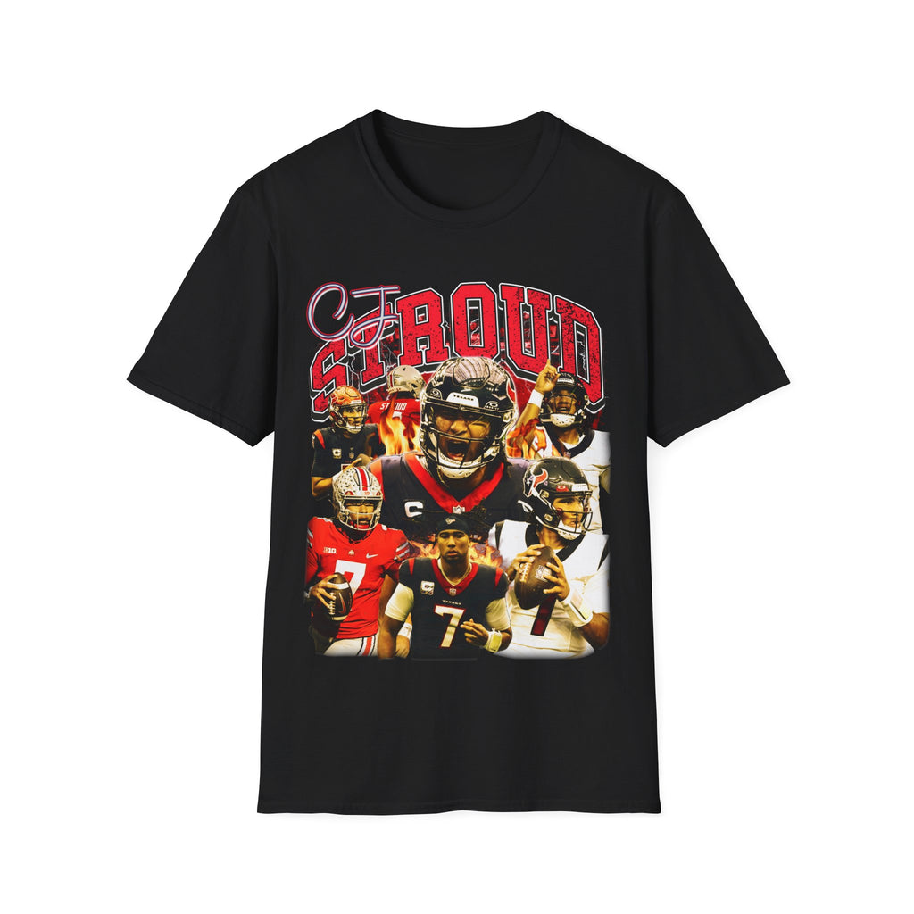 Vintage 90s Football Bootleg Style T-Shirt, CJ STROUD TEXAN Vintage Graphic Tee, Retro Football Shirt Unisex Graphic Tee Shirt