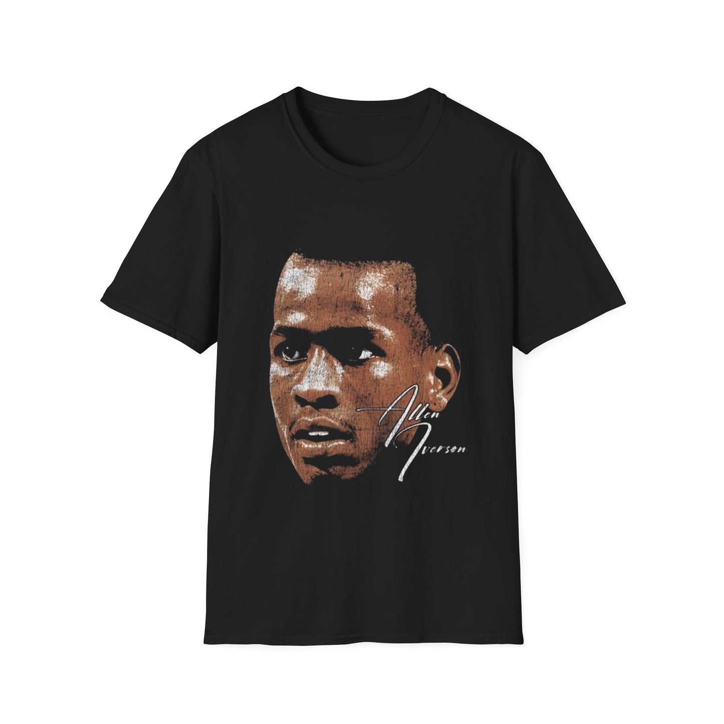 Vintage 90s Basketball Bootleg Style T-Shirt, ALLEN IVERSON BIG FACE Retro Basketball Shirt Unisex Graphic Tee
