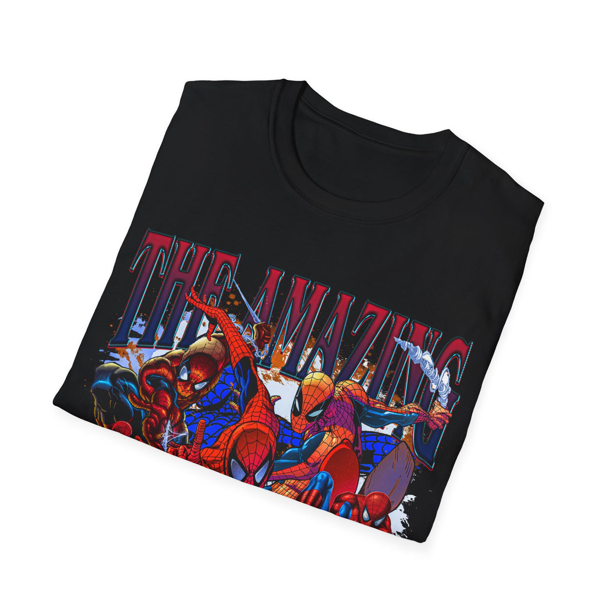 Vintage 90s Superheroes Bootleg Style T-Shirt, THE AMAZING SPIDER MAN Graphic Tee, Retro Superheroes Shirt Unisex Graphic Tee