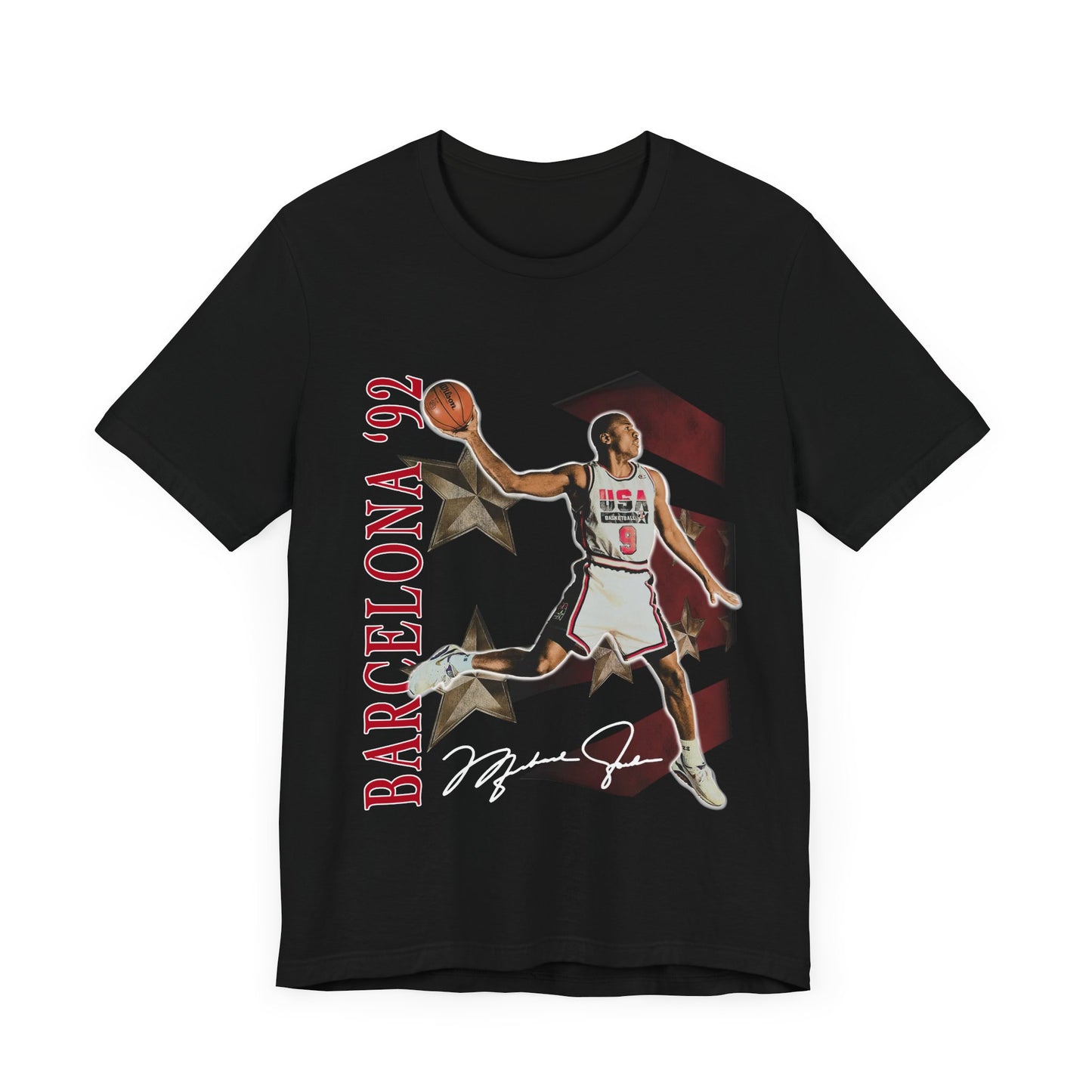 Vintage 90s Basketball Bootleg Style T-Shirt MICHAEL JORDAN 92 Unisex Tee