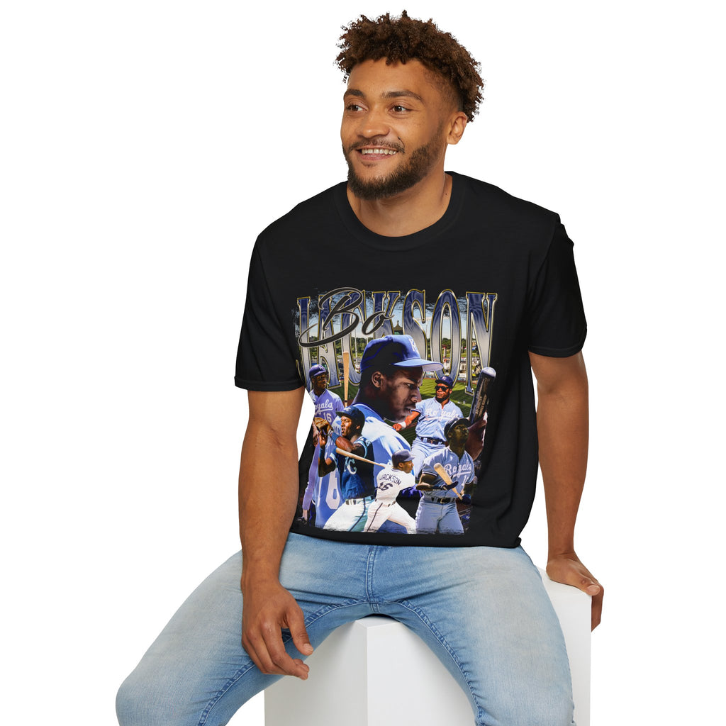 Vintage 90s Baseball Bootleg Style T-Shirt, BO JACKSON Retro Baseball Shirt Unisex Graphic Tee