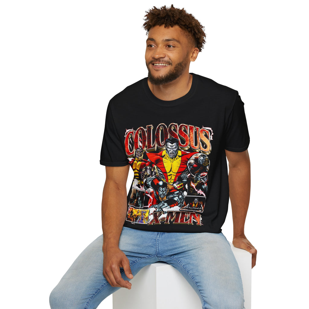 Vintage 90s Superheroes Bootleg Style T-Shirt, COLOSSUS Retro Superheroes Shirt Unisex Graphic Tee