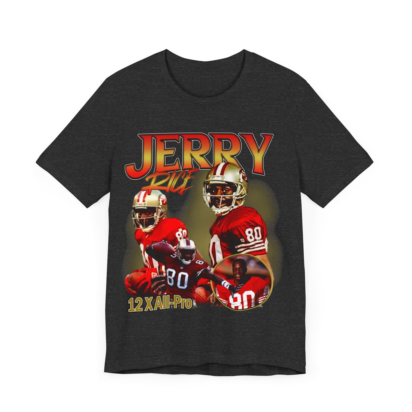 Vintage 90s Football Bootleg Style TShirt JERRY RICE Retro Unisex Graphic Tee