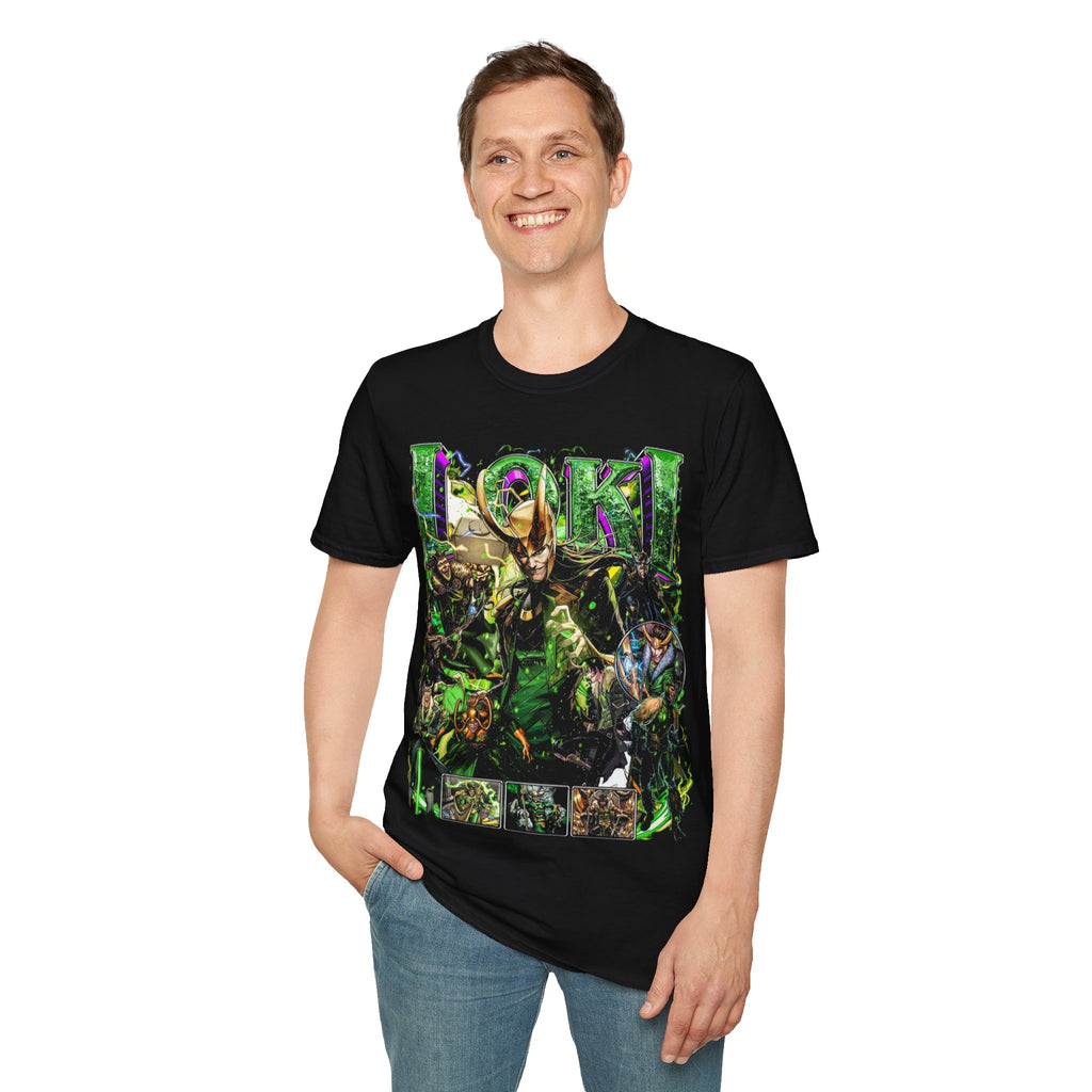 Vintage 90s Superheroes Bootleg Style T-Shirt, LOKI Retro Superheroes Shirt Unisex Graphic Tee