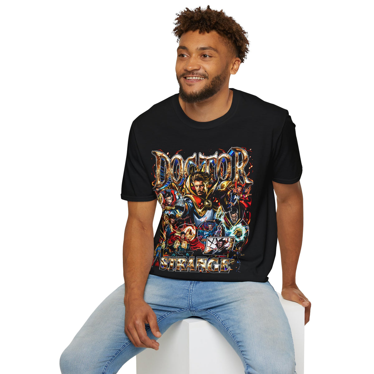 Vintage 90s Superheroes Bootleg Style T-Shirt, DOCTOR STRANGE Retro Superheroes Shirt Unisex Graphic Tee