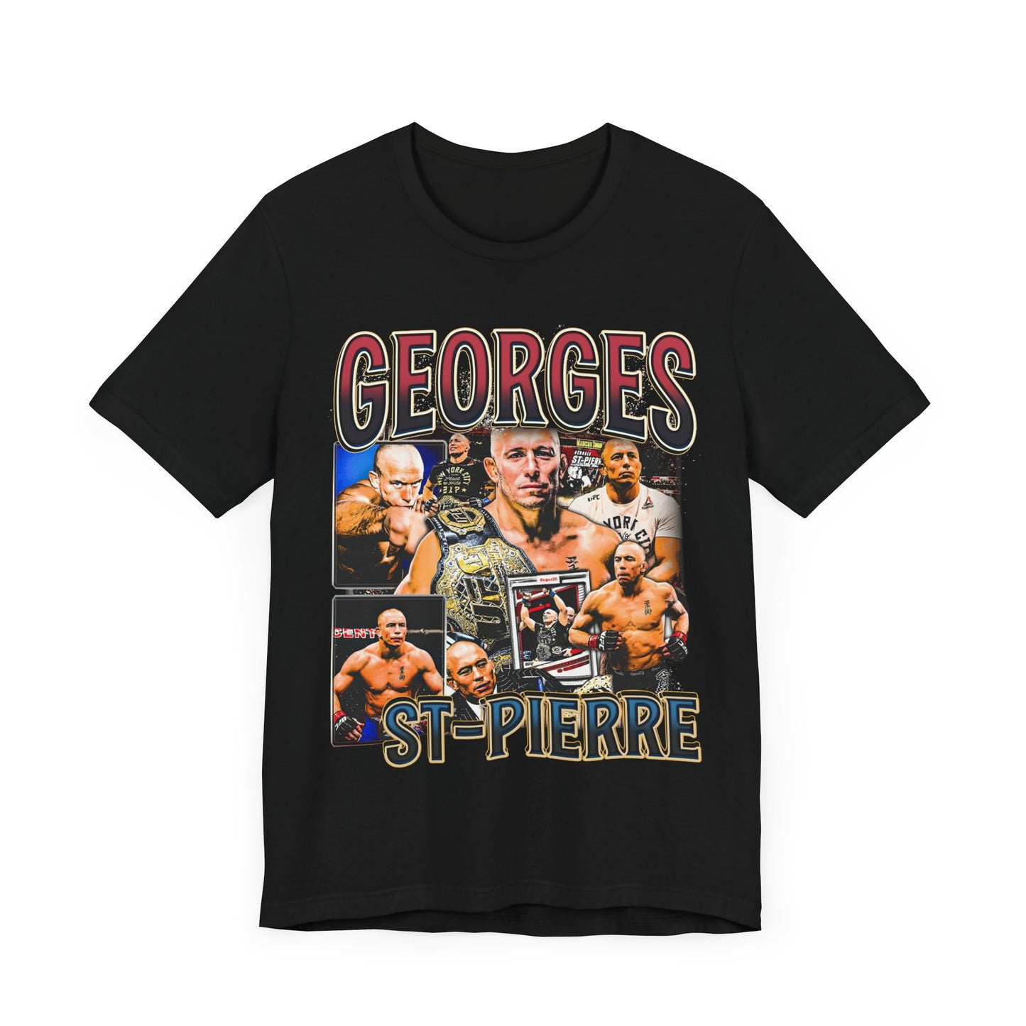 Vintage 90s Bootleg Style T-Shirt, Fighter GEORGES ST PIERRE Unisex Tee Shirt