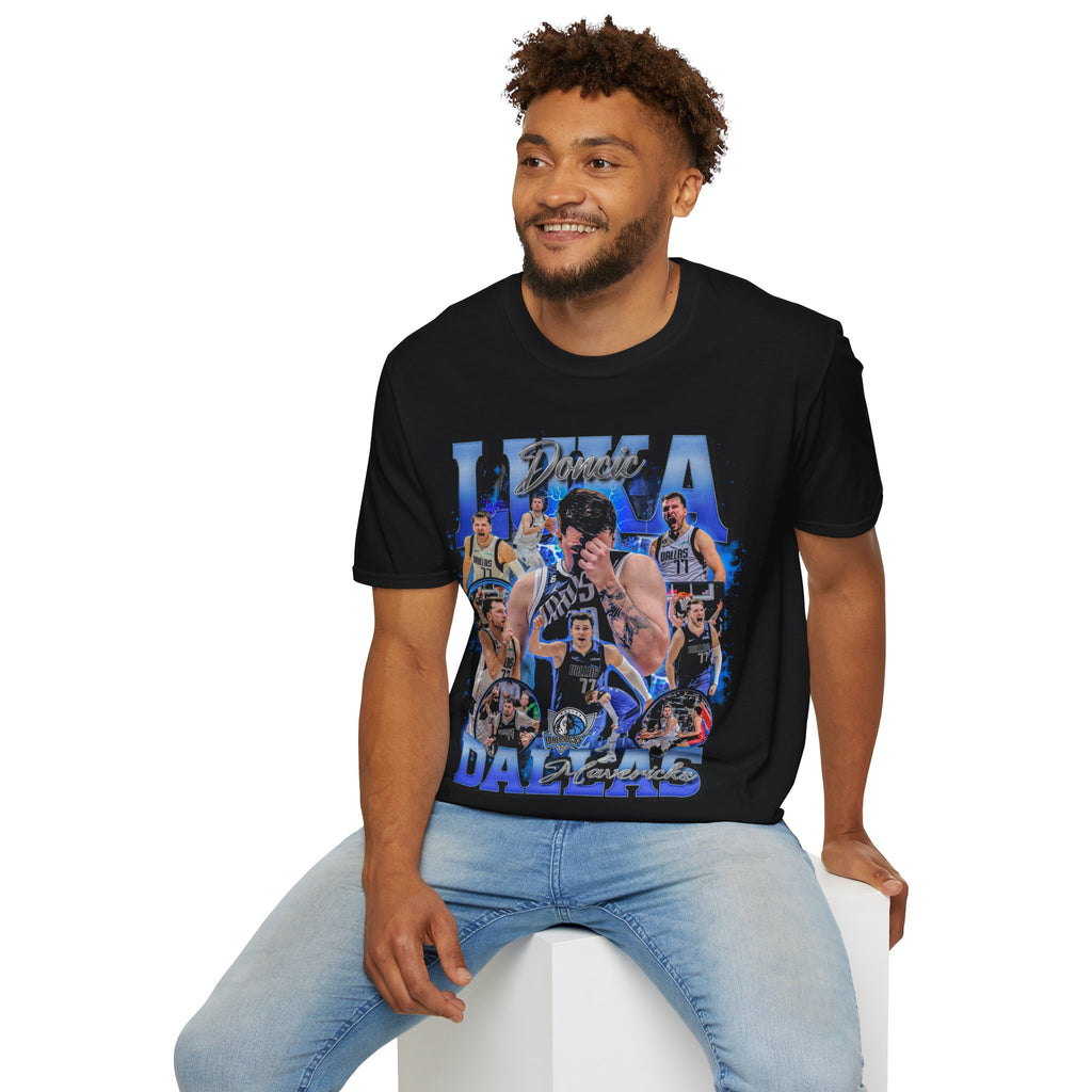 Vintage 90s Basketball Bootleg Style T-Shirt, LUKA DONCIC Retro Basketball Shirt Unisex Graphic Tee