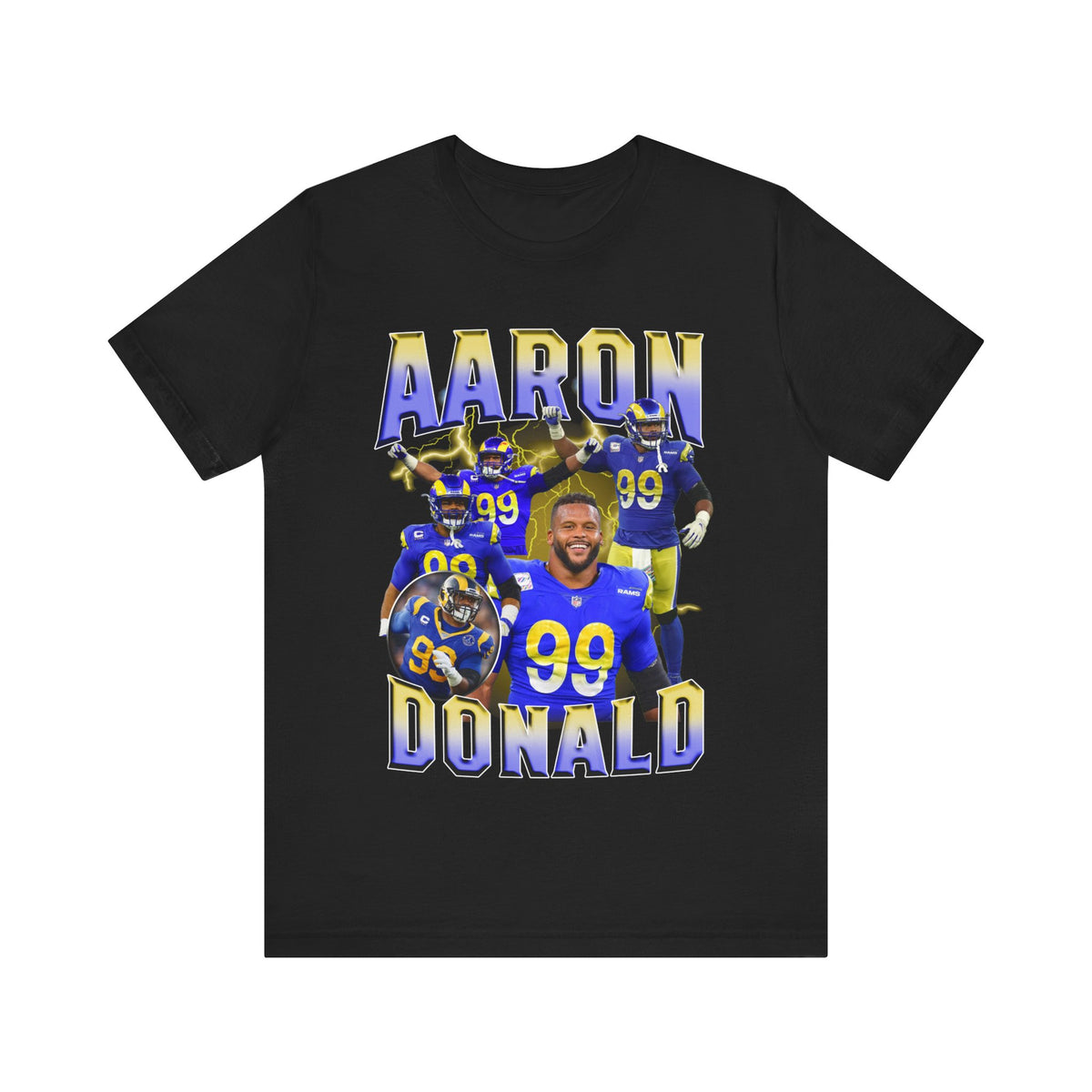Vintage 90s Football Bootleg Style T-Shirt AARON DONALD Unisex Graphic Tee Shirt