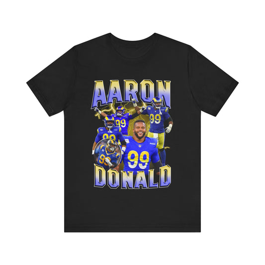 Vintage 90s Football Bootleg Style T-Shirt AARON DONALD Unisex Graphic Tee Shirt
