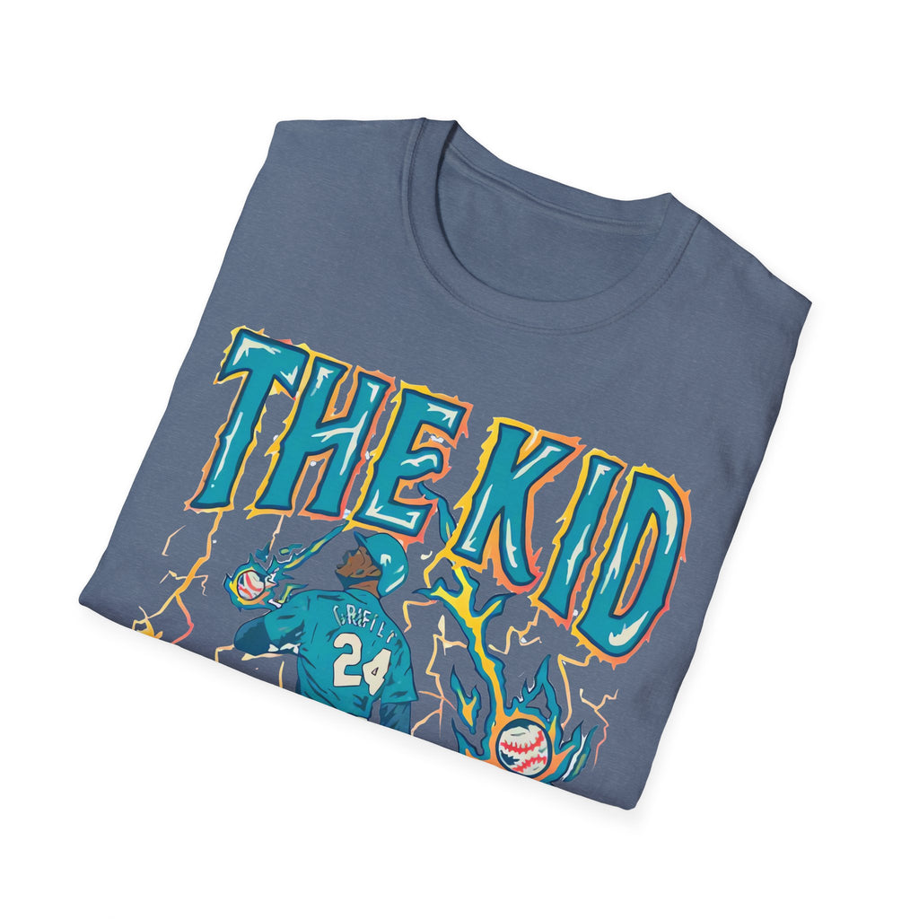 Vintage 90s Baseball Bootleg Style T-Shirt, KEN GRIFFEY JR THE KID Retro Baseball Shirt Unisex Graphic Tee