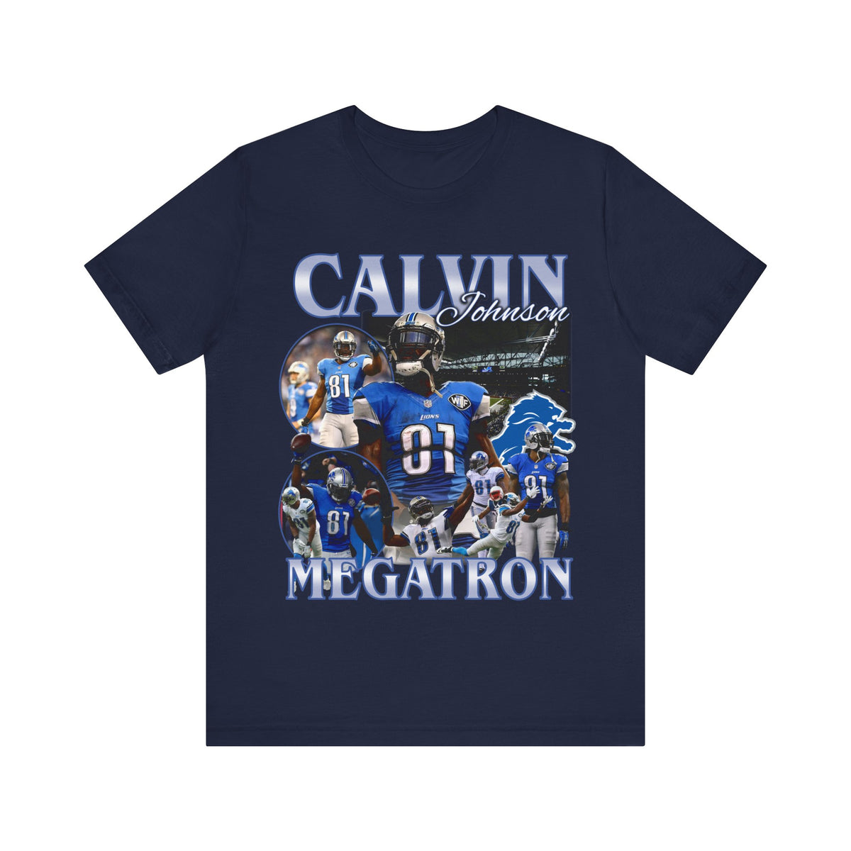 Vintage 90s Football Bootleg Style TShirt CALVIN JOHNSON Unisex Graphic Tee