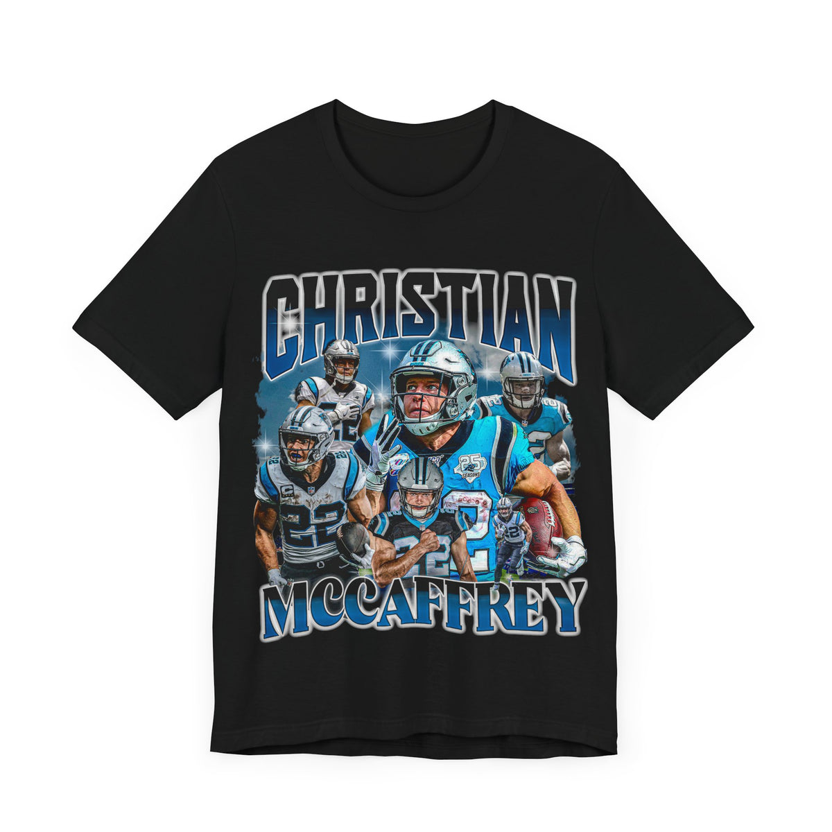 Vintage 90s Football Bootleg Style T-Shirt CHRISTIAN MCCAFFERY Unisex Tee