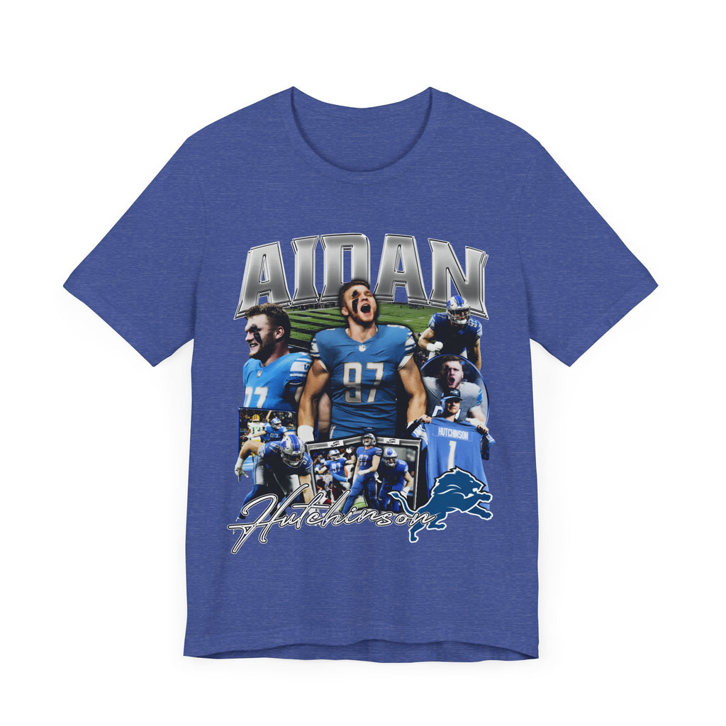 Vintage 90s Football Bootleg Style T-Shirt AIDAN HUTCHINSON Unisex Graphic Tee