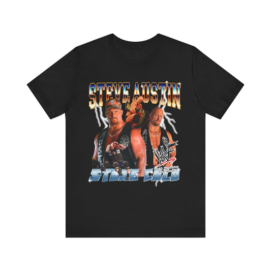 Vintage 90s Fighter Bootleg Style TShirt STEVE AUSTIN 90s Unisex Graphic Tee