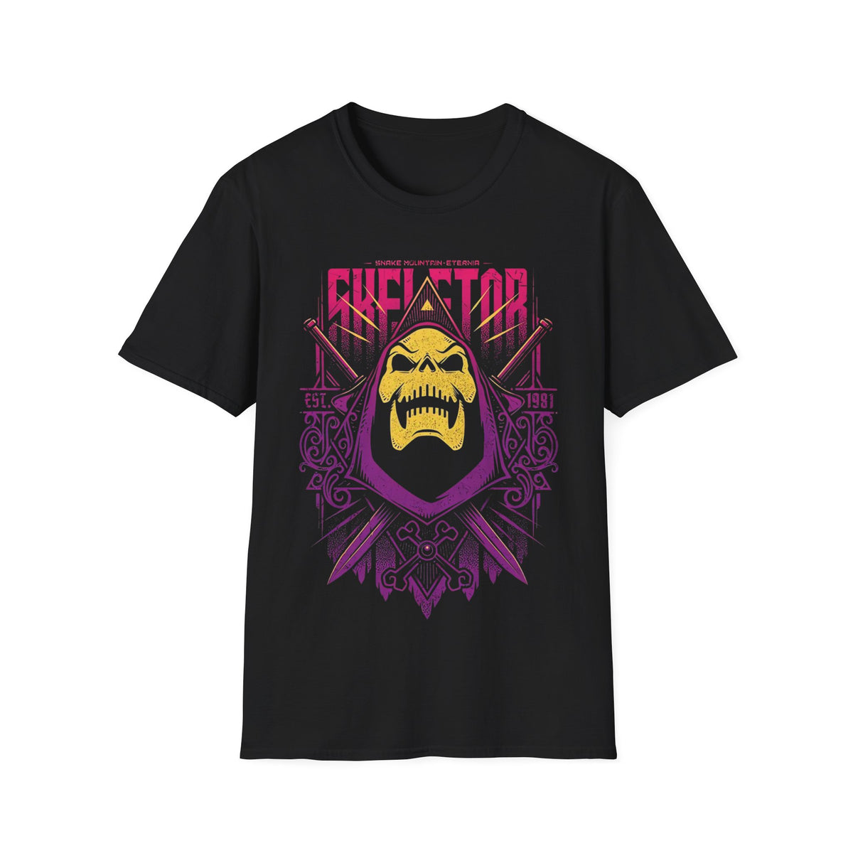 80S LEGENDS SKELETOR Unisex Softstyle T-Shirt