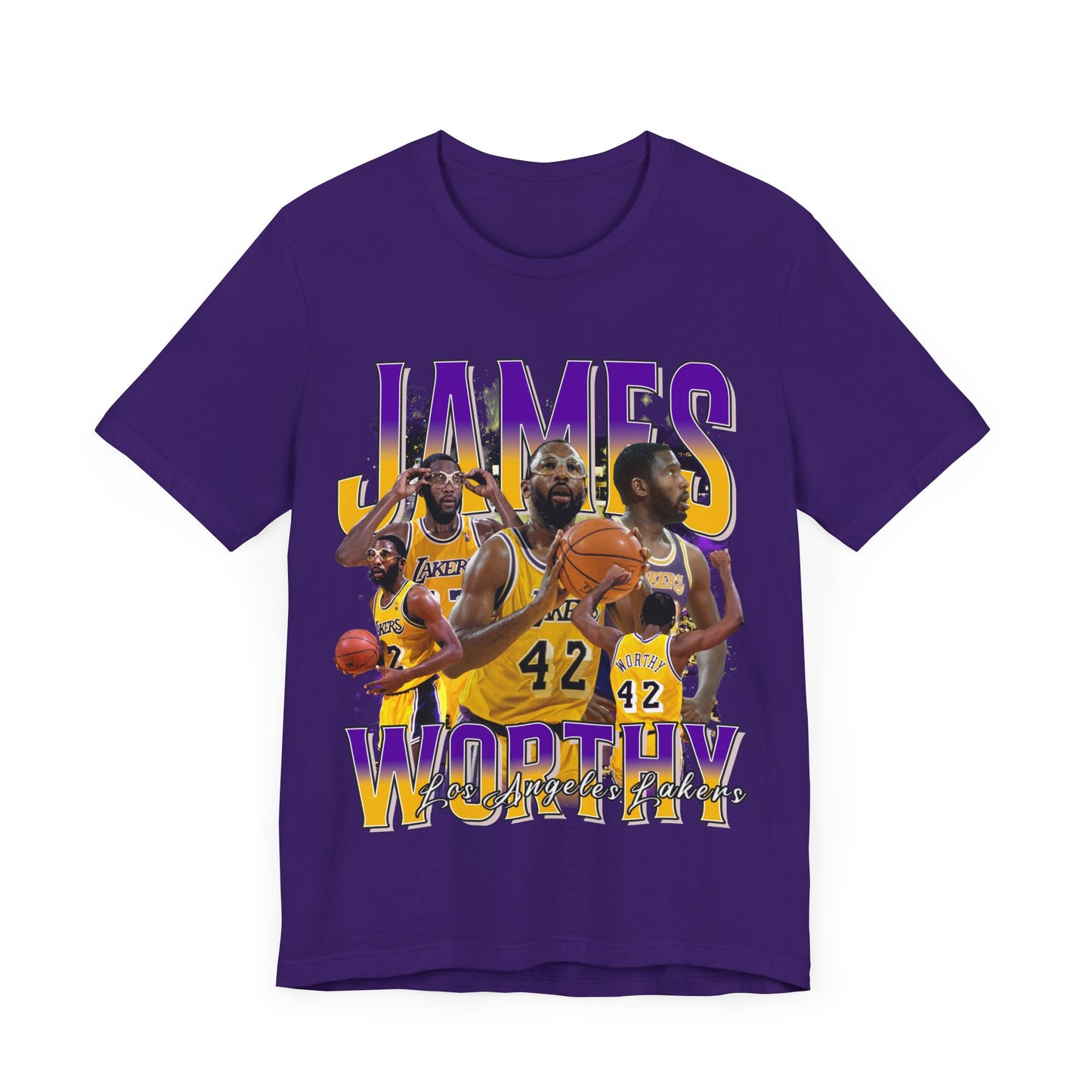 Vintage 90s Basketball Bootleg Style T-Shirt JAMES WORTHY 90s Unisex Graphic Tee