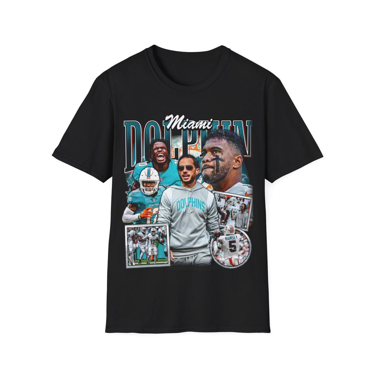 Vintage 90s Football Bootleg Style T-Shirt, MIAMI Vintage Graphic Tee, Retro Football Shirt Unisex Graphic Tee Shirt
