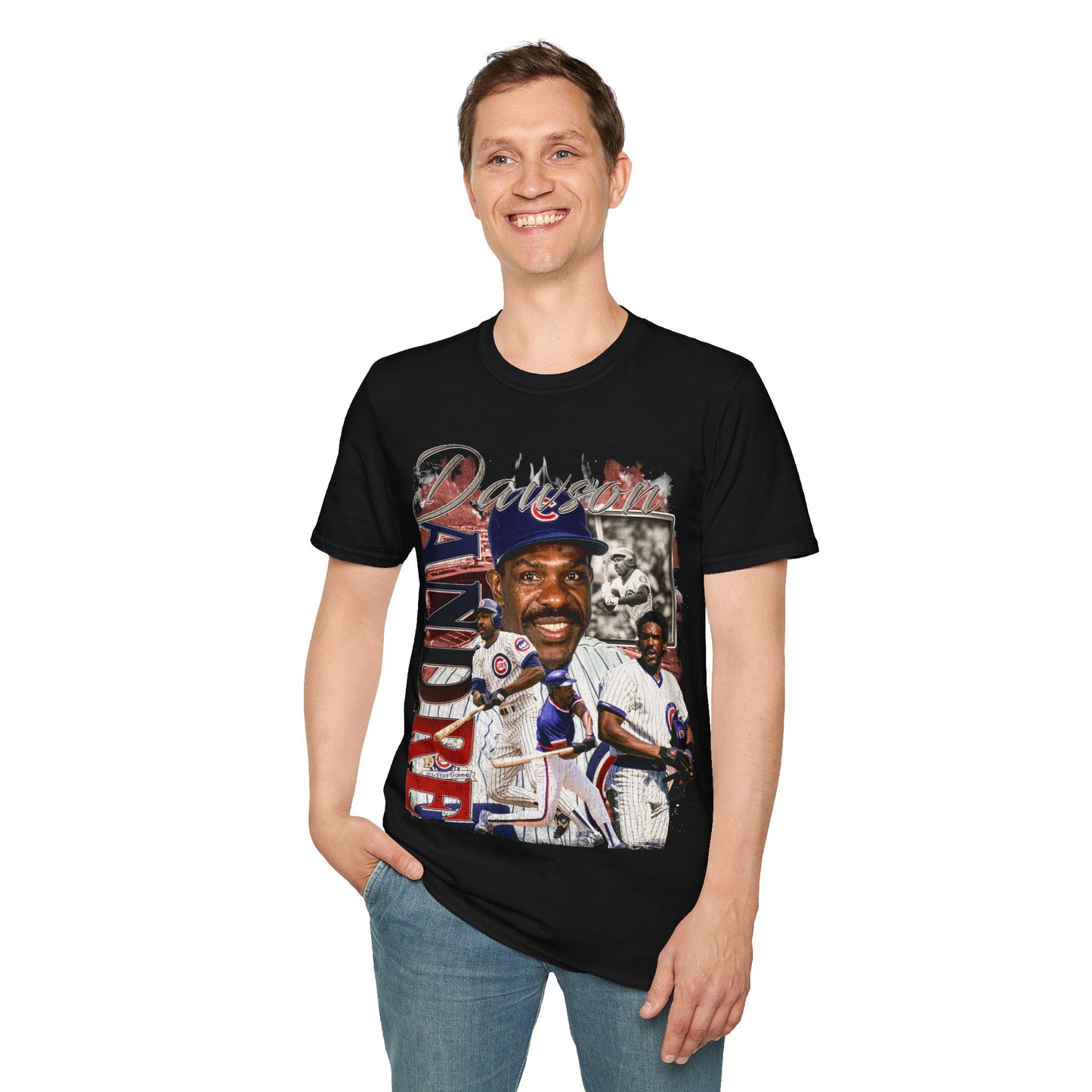 Vintage 90s Baseball Bootleg Style T-Shirt, ANDRE DAWSON Retro Baseball Shirt Unisex Graphic Tee