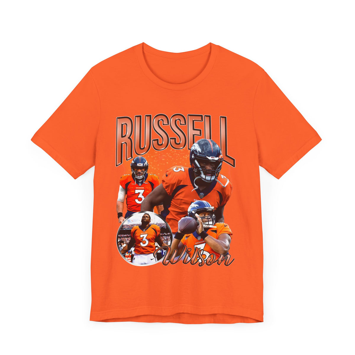 Vintage 90s Football Bootleg Style TShirt RUSSELL WILSON Unisex Graphic Tee