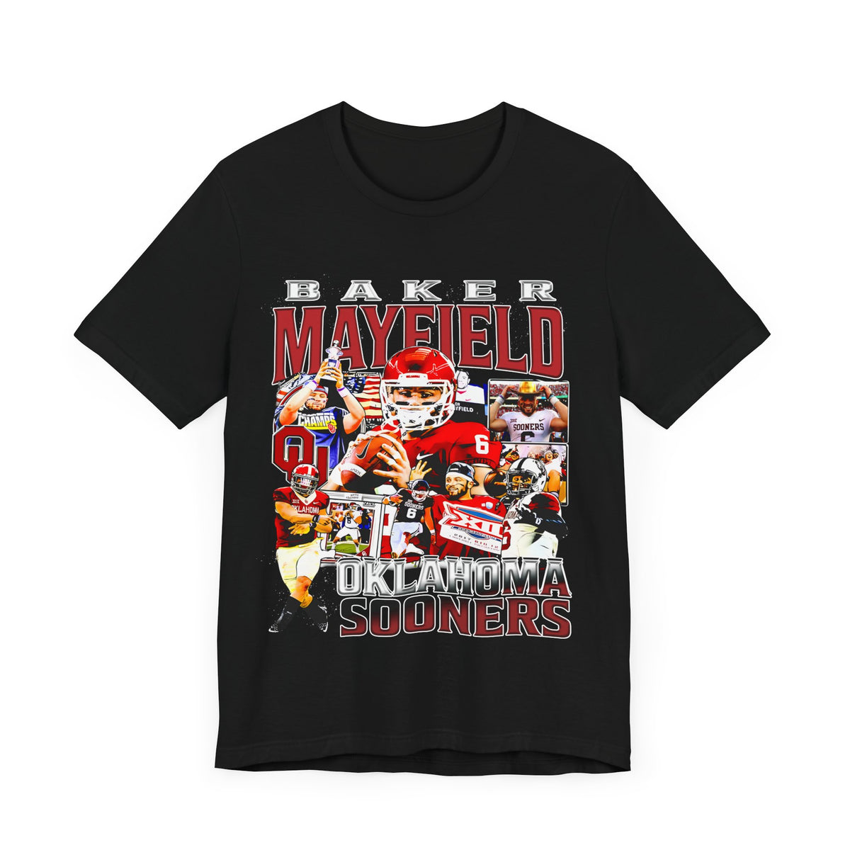 Vintage 90s Football Bootleg Style TShirt BAKER MAYFIELD Unisex Graphic Tee