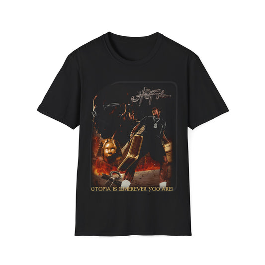 Vintage 90s Rap Bootleg Style T-Shirt, TRAVIS SCOTT UTOPIA 2 Vintage Graphic Tee, Retro Rap Shirt Unisex Graphic Tee Shirt