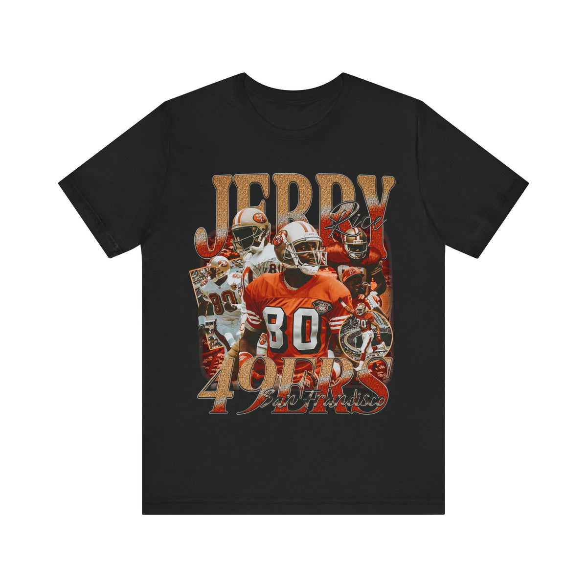 Vintage 90s Football Bootleg Style T-Shirt JERRY RICE Unisex Graphic Tee Shirt