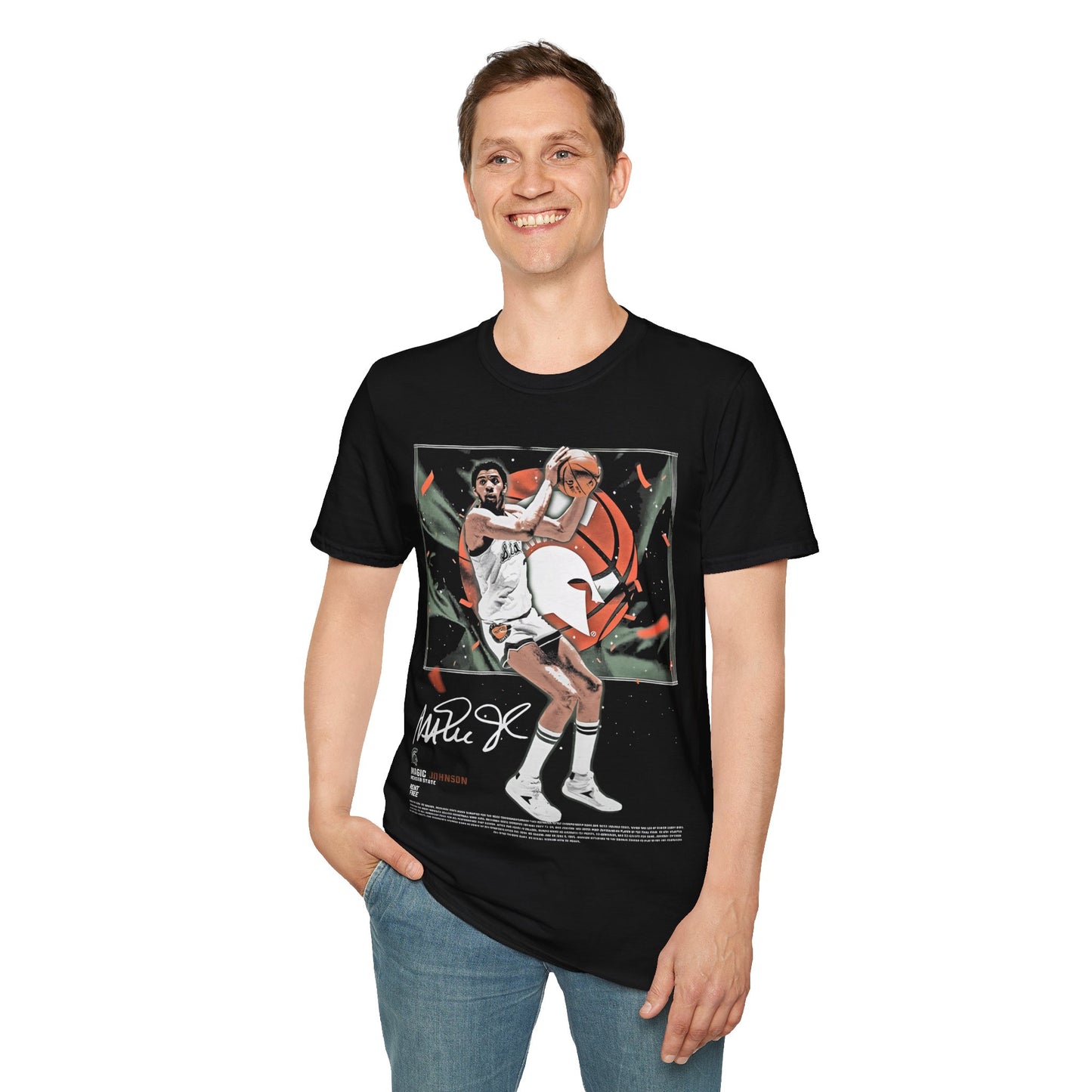 Vintage 90s Basketball Bootleg Style T-Shirt, MAGIC Retro Basketball Shirt Unisex Graphic Tee