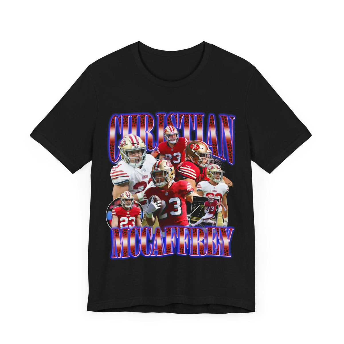 Vintage 90s Football Bootleg Style TShirt CHRISTIAN MCCAFFREY Unisex Graphic Tee