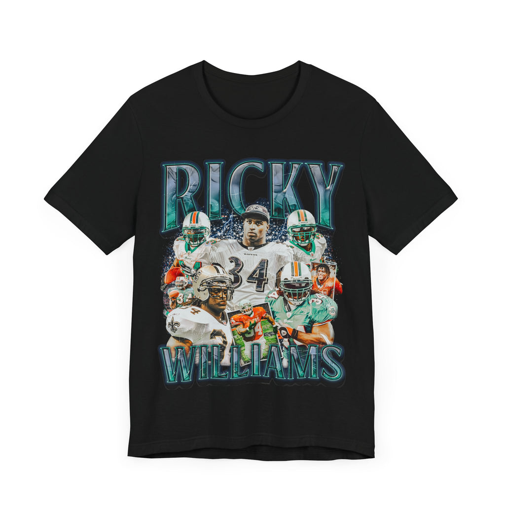 Vintage 90s Football Bootleg Style T-Shirt RICKY WILLIAMS Unisex Graphic Tee