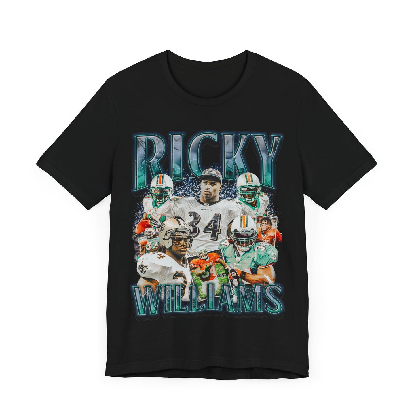 Vintage 90s Football Bootleg Style T-Shirt RICKY WILLIAMS Unisex Graphic Tee